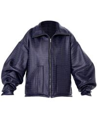 Metamorph - Oversized Croc-Effect Jacket - Lyst