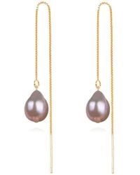 Ninemoo - Sweet Hue Pearl Threader Earrings - Lyst