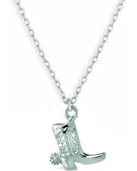 Shaded the Label - Jessie Sterling Cowboy Boot Pendant Necklace - Lyst