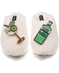 Laines London - Embellished Closed Toe Towelling Slippers - Lyst