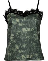 Lalipop Design - Lace-Trim Abstract Print Camisole - Lyst