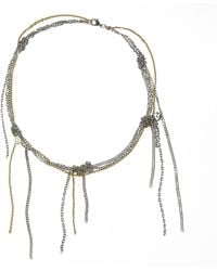 Kirei - Tangle Stainless Steel Multi Chain Necklace - Lyst