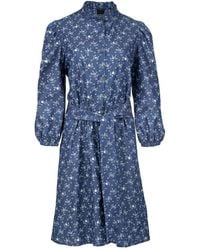 Conquista - Floral Long Sleeve Dress - Lyst