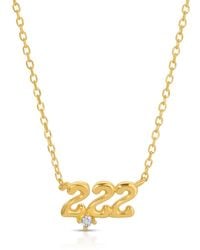 Zepplin the Label - Angel Number Two Two Two Necklace-Dainty Necklace - Lyst