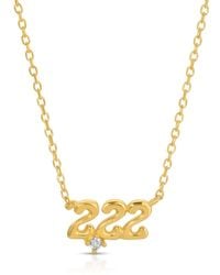 Zepplin the Label - Angel Number Two Two Two Necklace-Dainty Necklace - Lyst