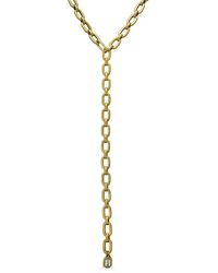 Loni Paul Jewelry - Chunky Lariat With Crystal Pendant - Lyst