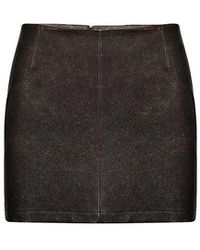 Maison sél - Super Mini Leather Skirt – - Lyst
