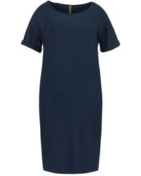 Conquista - Punto Di Roma Short Sleeve Dress With Pockets - Lyst