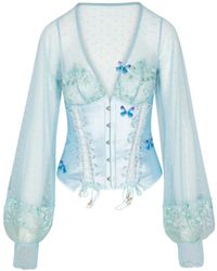 Empress Mimi - Madame X Lace Butterfly Corset With Butterfly Detail - Lyst