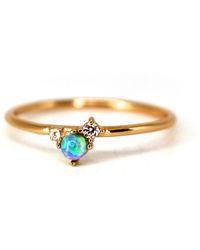 VicStoneNYC Fine Jewelry - Natural Opal And Diamond Ring - Lyst