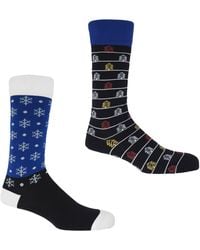 Peper Harow - Made in England - Frosty Christmas Socks Two Pack - Lyst