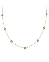 Auree - Antibes Chrysoprase And Vermeil Station Necklace - Lyst