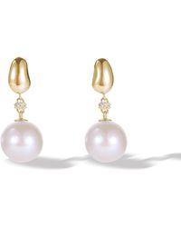 Classicharms - Doris Vermeil Freshwater Pearl Drop Earrings - Lyst