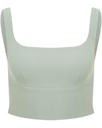 Maan Istanbul - Strap Side Zipper Mint Bustier - Lyst