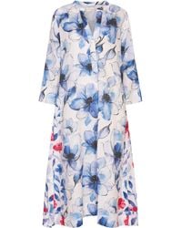 NoLoGo-chic - Ice Flower Mixed Print Kaftan Linen - Lyst