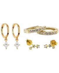 Harfi - April Birthstone Diamond Earrings Gift Set For Her - Lyst