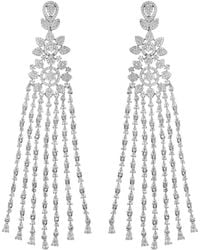 Meraki by Rashmi Bajaj - Fae American Diamonds Chandelier Earrings - Lyst