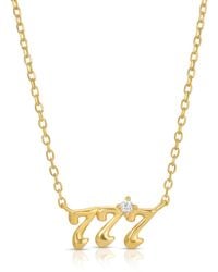 Zepplin the Label - Angel Number Necklace-Seven Seven Seven Necklace- Dainty Necklace - Lyst