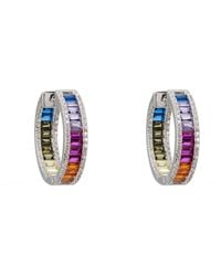 LÁTELITA London - Judy Baguette Hoop Earrings - Lyst