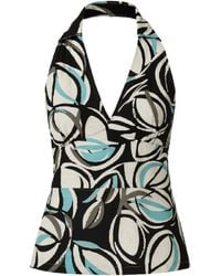 Conquista - Printed Halter-Neck Top – Bold, Modern, Perfect For Statement Styling - Lyst
