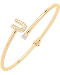 LÁTELITA London - Initial Bangle U - Lyst