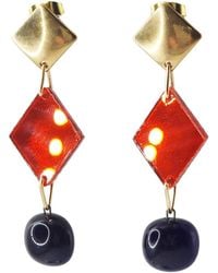 Laura Daili - Midnight Scarlet Earrings - Lyst