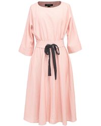 Smart and Joy - Wide-Belt Flared Dress - Lyst