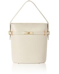 Betsy & Floss - Neutrals Sora Large Leather Bucket Bag - Lyst