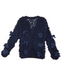 Saachi - Textured Bow Cardigan Sweater - Lyst