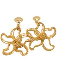 Nart Nature Making Art - The Metal Starfish Hand Twisted Wire Earrings - Lyst