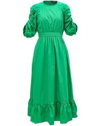 Smart and Joy - Trapeze Dress With Puffed Sleeves - Lyst
