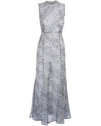 Sofia Tsereteli - Semi-sheer Silk Chiffon Dress - Lyst