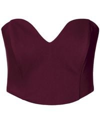 AGGI by HALEWSKI - Lara Burgundy Wine Corset - Lyst