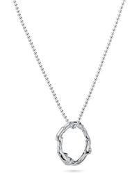Lulu and Boo Jewellery - Small Molten Halo Solid Sterling Necklace - Lyst