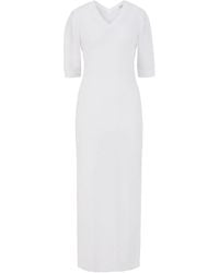 NUMBAT - Fay Ribbed Midi Dress With Side Slit - Lyst