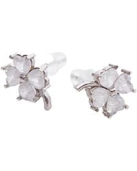 Spero London - Four Leaf Clover Sterling Stud Earrings - Lyst