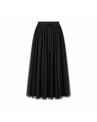 Yumi' - Diamonte Tulle Midi Skirt - Lyst