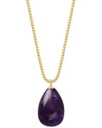 Katy Faye - February Amethyst Necklace - Lyst