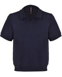 DAVID WEJ - Enzo Cotton V-Neck Polo - Lyst