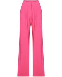 NAZLI CEREN - Tina Wide-leg Trousers In Bubble Gum Pink - Lyst