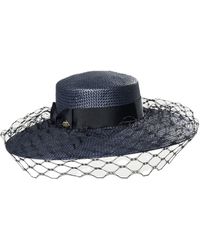 Misa Harada Millinery - Jasmine Wide Brimmed Boater Hat - Lyst