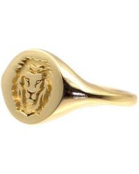 VicStoneNYC Fine Jewelry - Lion Signet Solid Ring By Handmade - Lyst