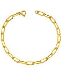 LINYA JEWELLERY - Paperclip Chain Bracelet - Lyst