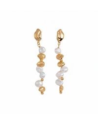 Angel Barocco - Vermeil Baroque Pearl Drop Earrings - Lyst