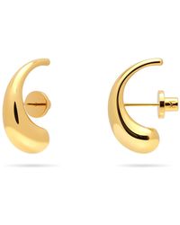 Meulien - Abstract Curved Waterdrop Earrings - Lyst