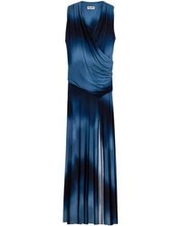 Nocturne - Draped Asymmetric Maxi Dress - Lyst