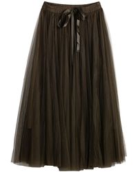 Tantra Spain Sl - Tulle Skirt With Multiple Layers And A-Line Cut With Elastic Waistband - Lyst