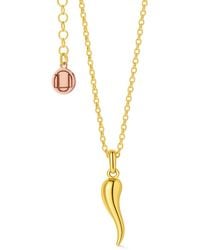 Unaloe - Plated Enamel Cornicello Necklace – Italian Handmade Good Luck Charm - Lyst