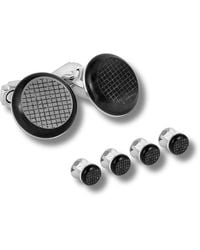 Tateossian - Thompson Woven Round Cufflink Stud Set - Lyst