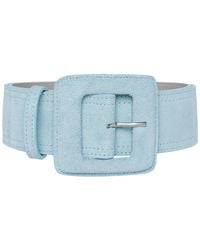 BeltBe - Suede Square Buckle Belt - Lyst